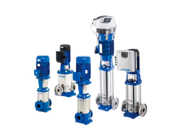 Bombas multietapa verticales en línea