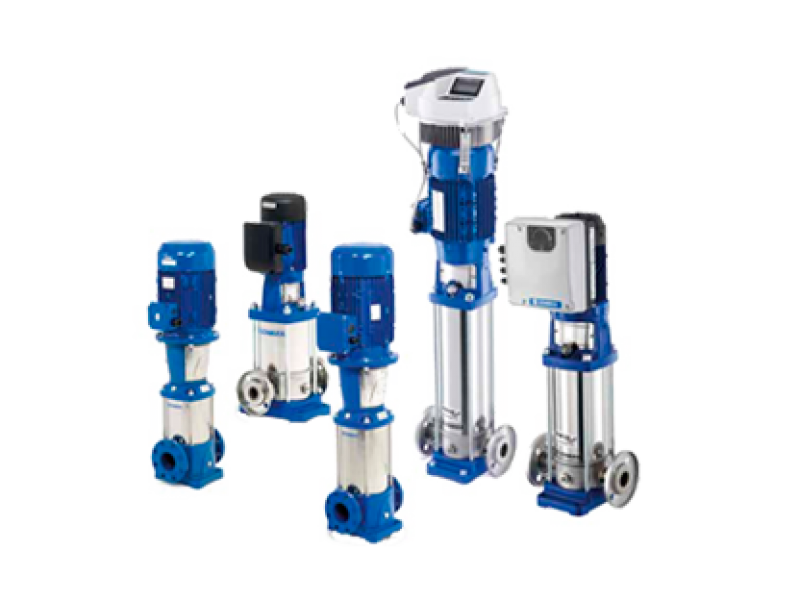 Bombas multietapa verticales en línea